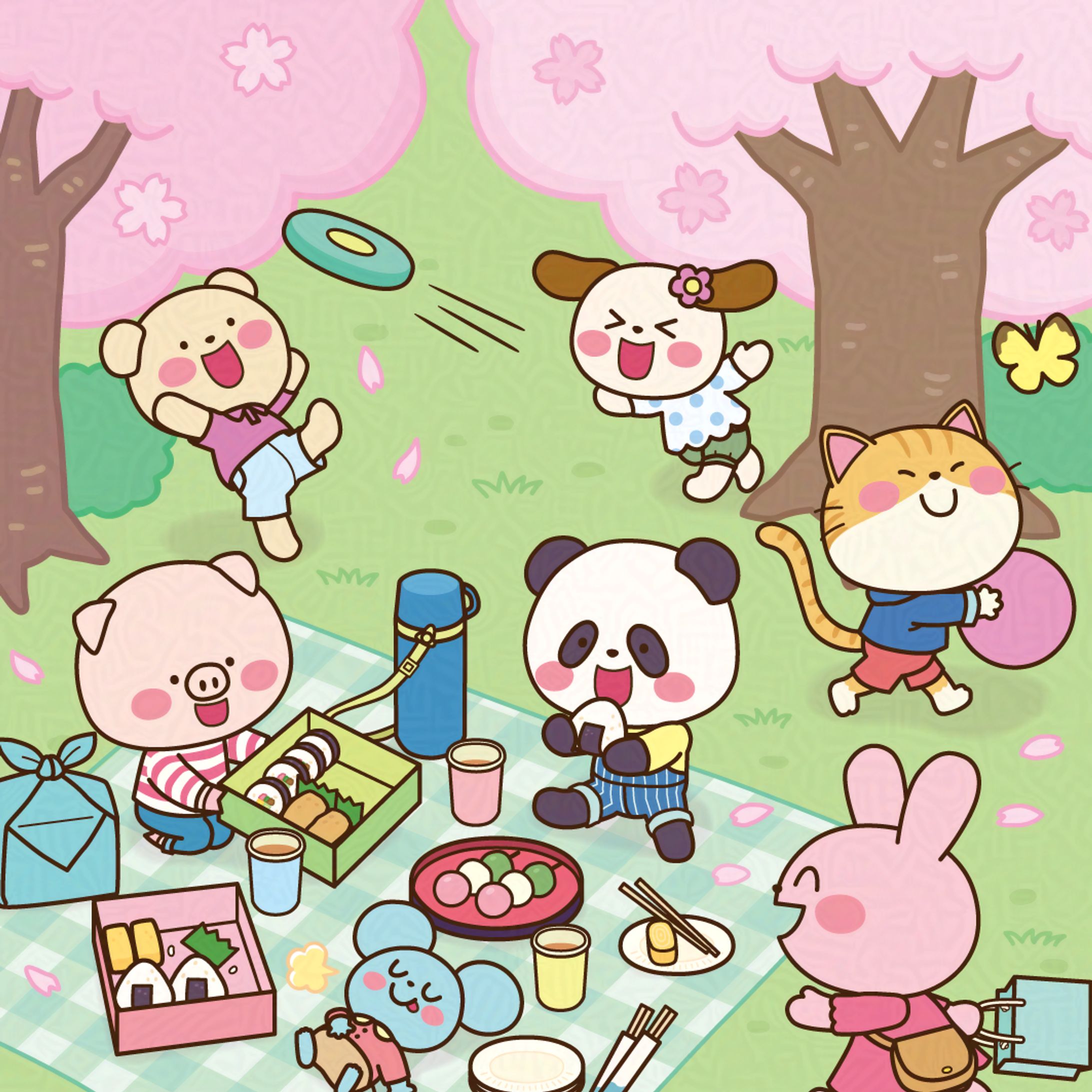 みんなでお花見-1