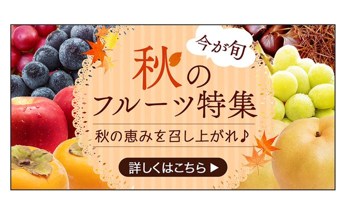 バナー：秋のフルーツ特集