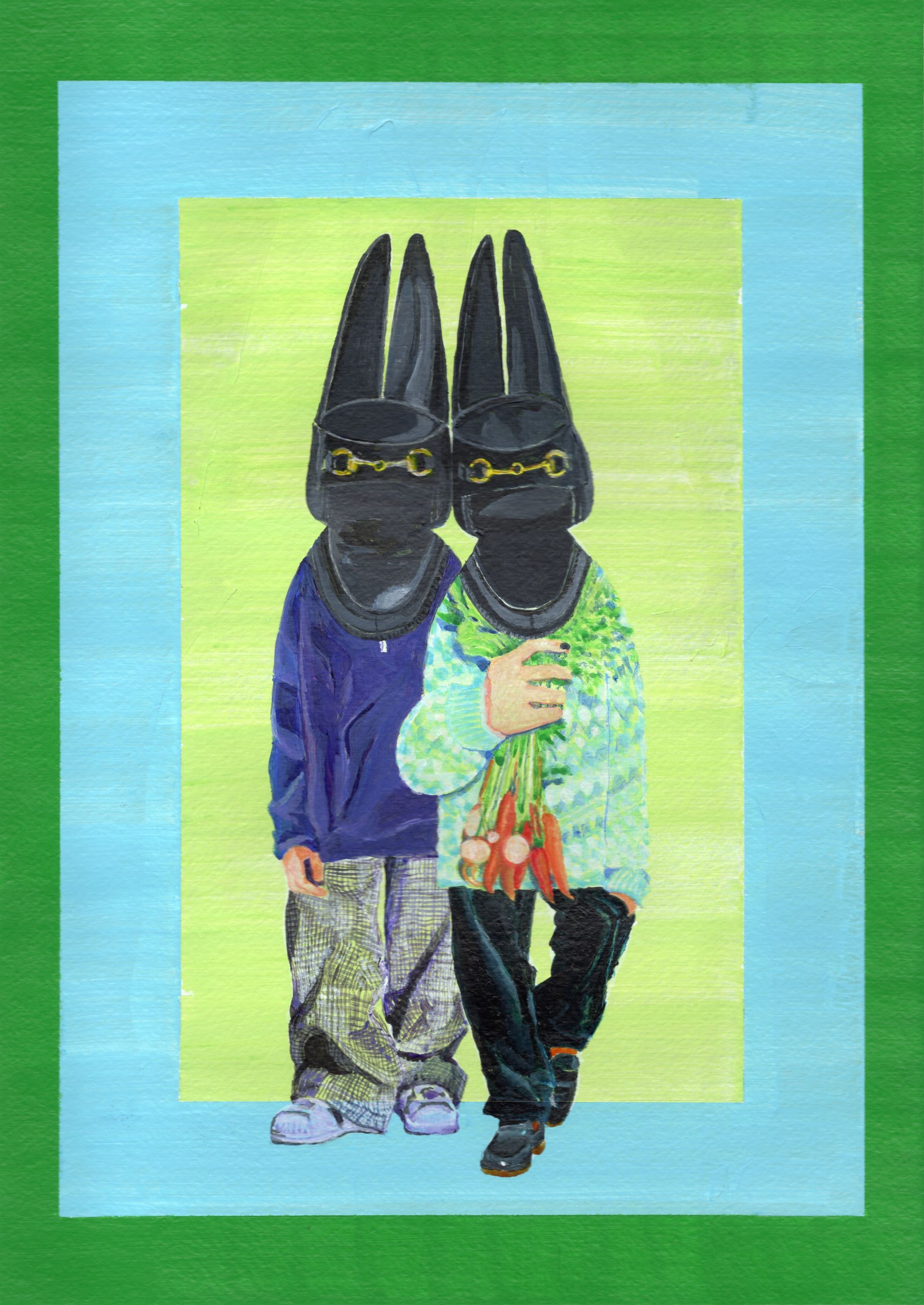 双子のウサギ-1