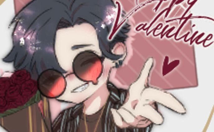 紫煙が解ける バレンタインLINEスタンプ