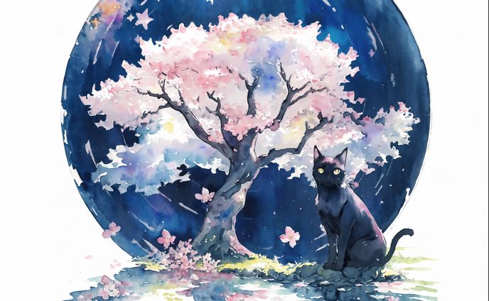 夜桜