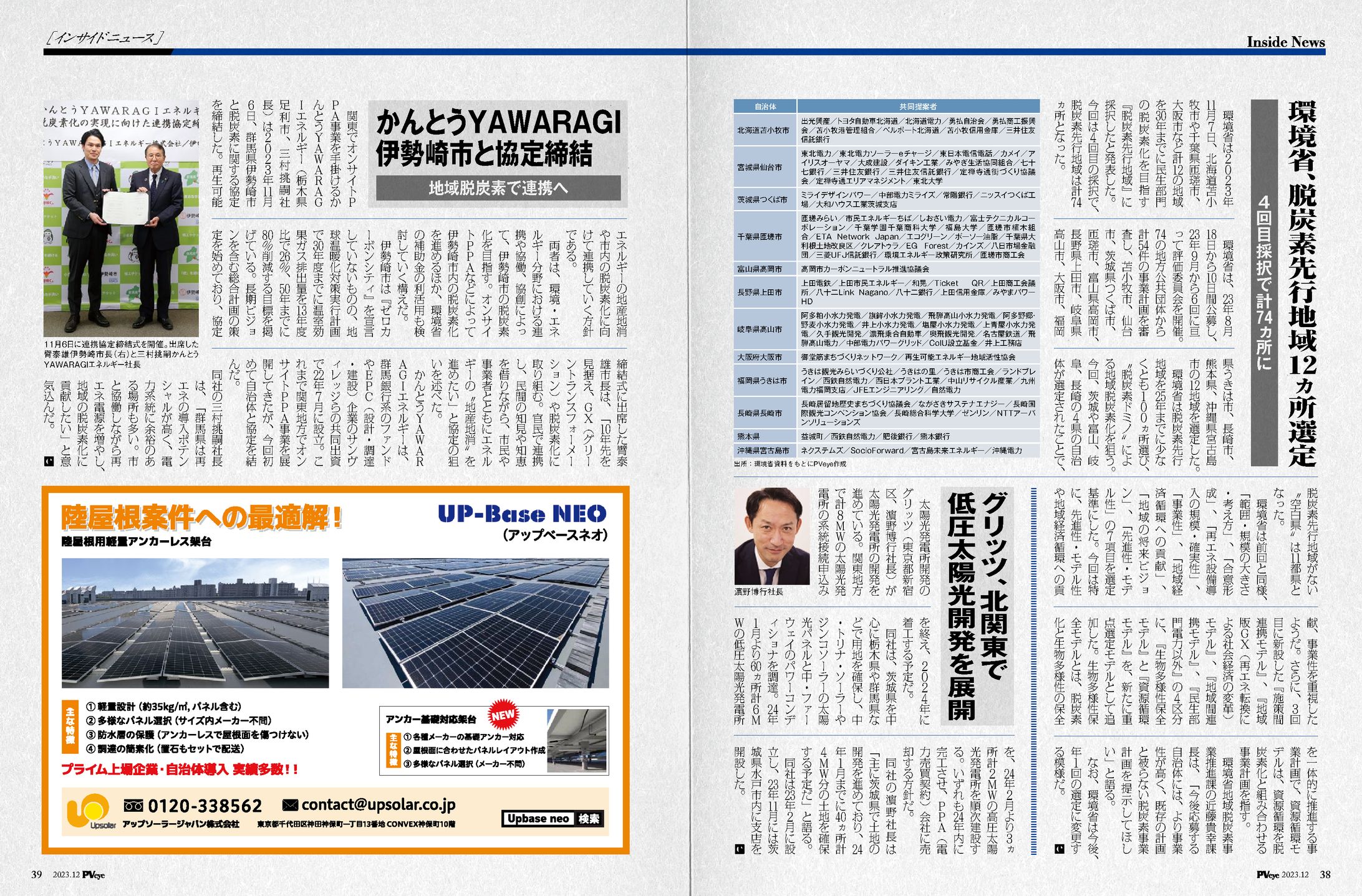 PVEYE2023年12月号　グリッツ、北関東で低圧太陽光開発を展開-1