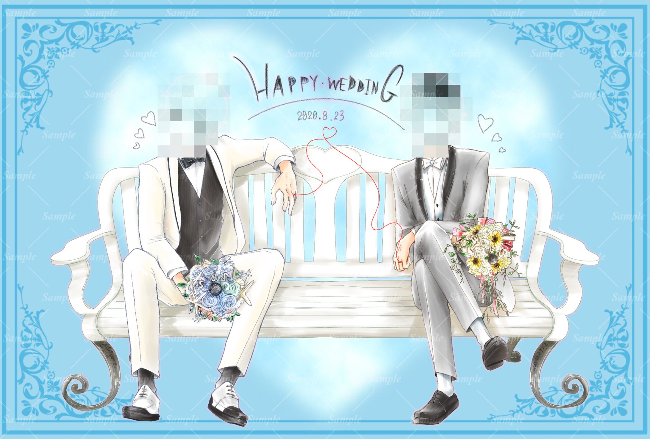 【commission】wedding card-1