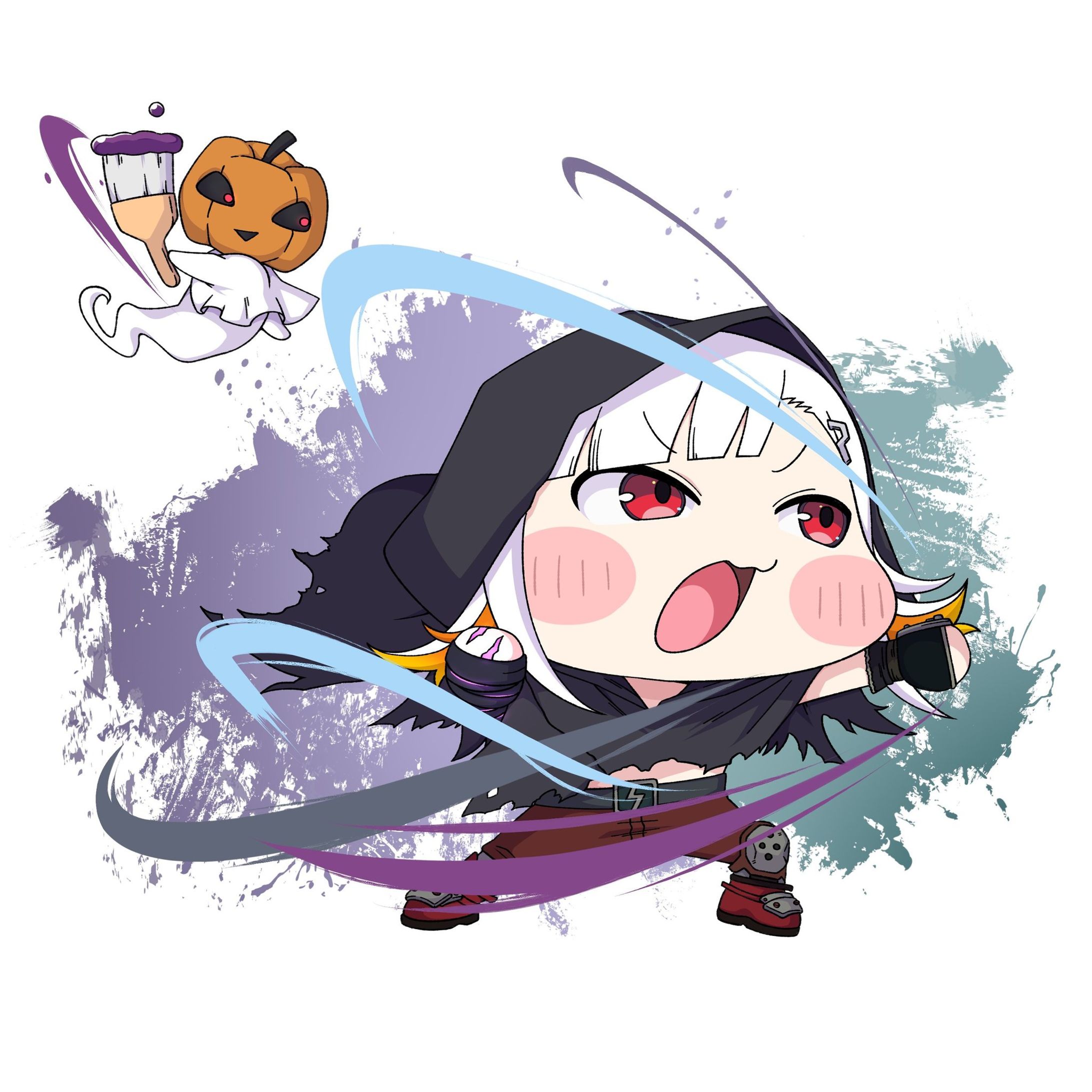 南瓜パンプキン様 StreetFighter６ベガ衣装ドライブインパクトイラスト-1