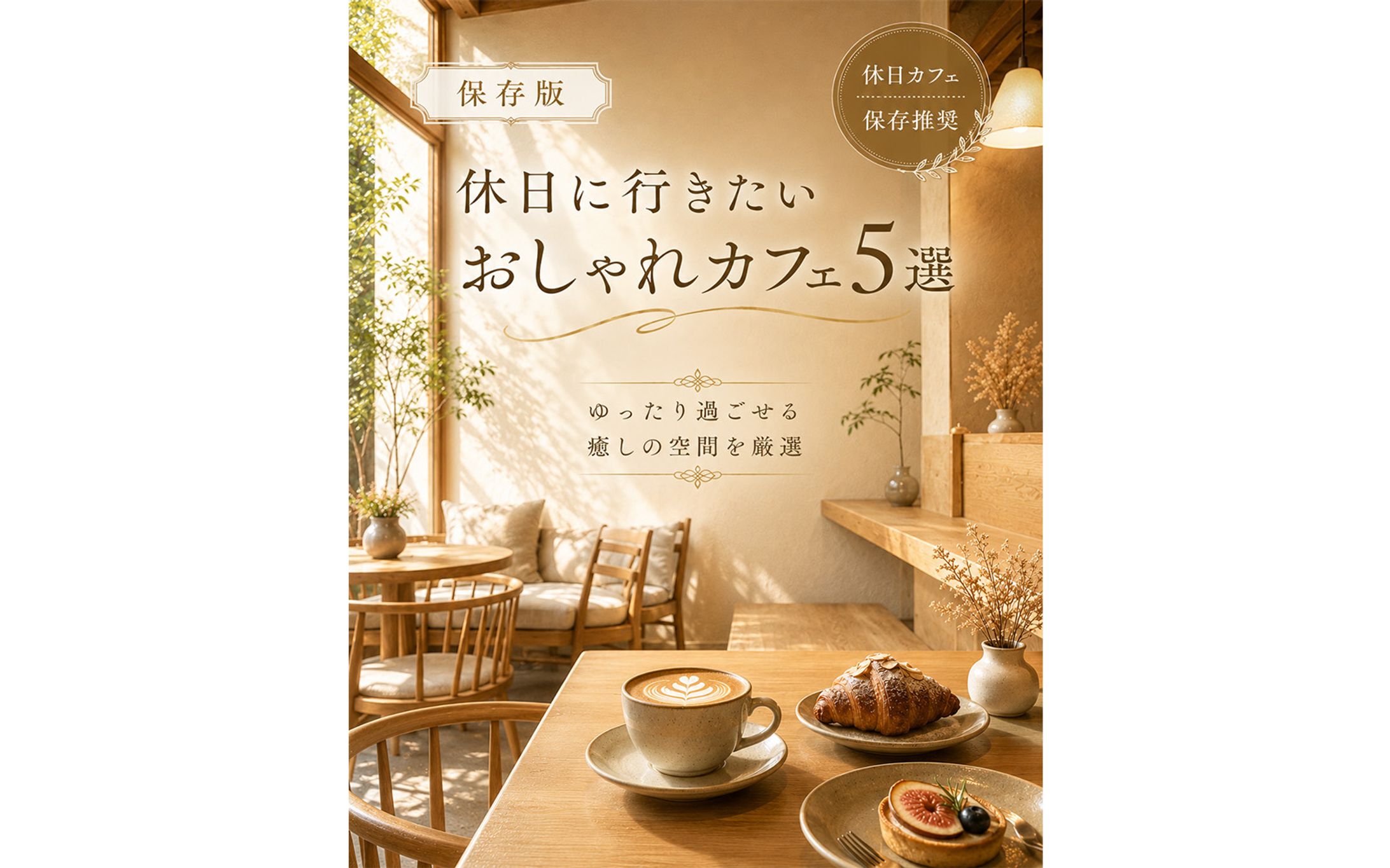 Instagram投稿デザイン「おしゃれカフェ紹介」-1