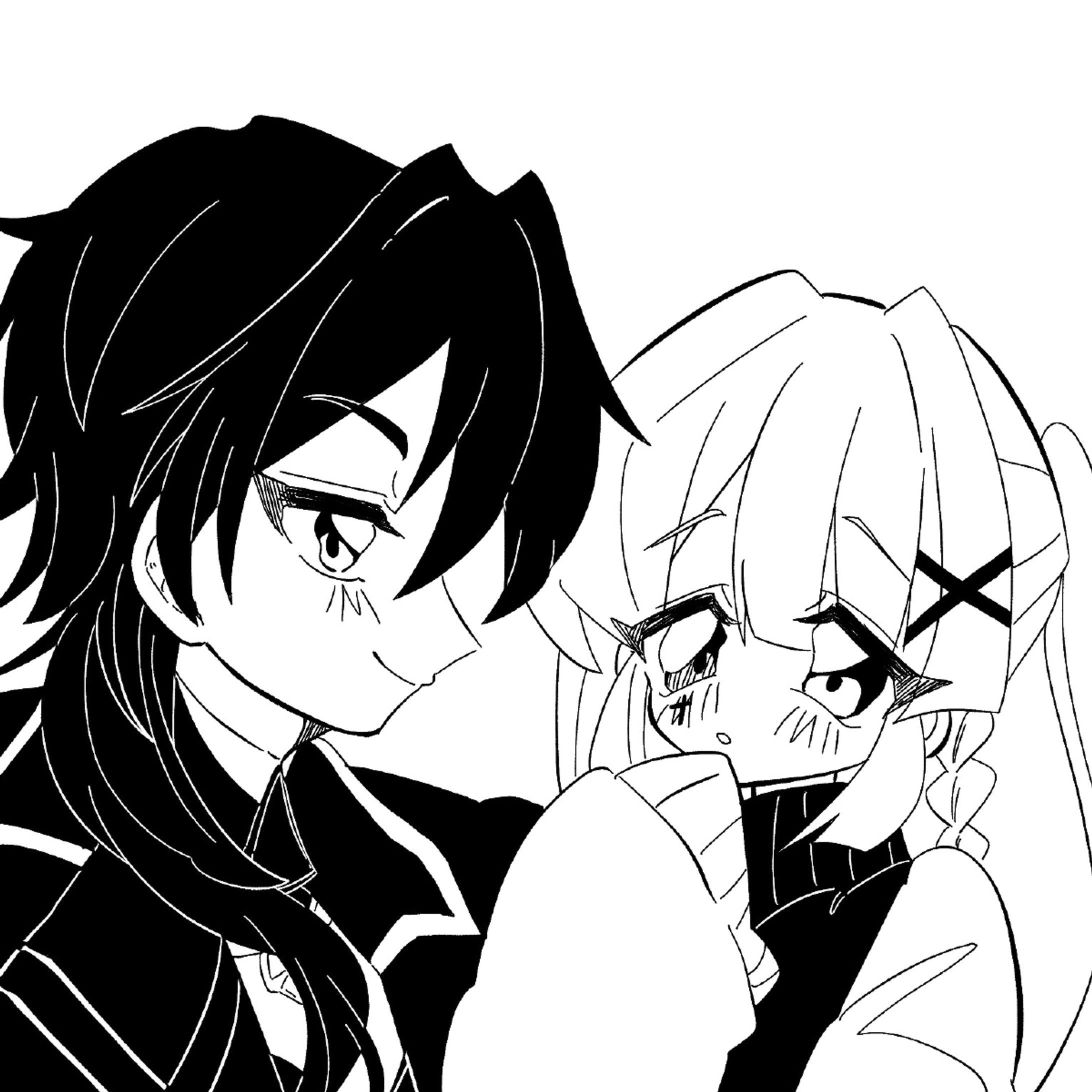 モノクロ簡易イラストサンプル-1