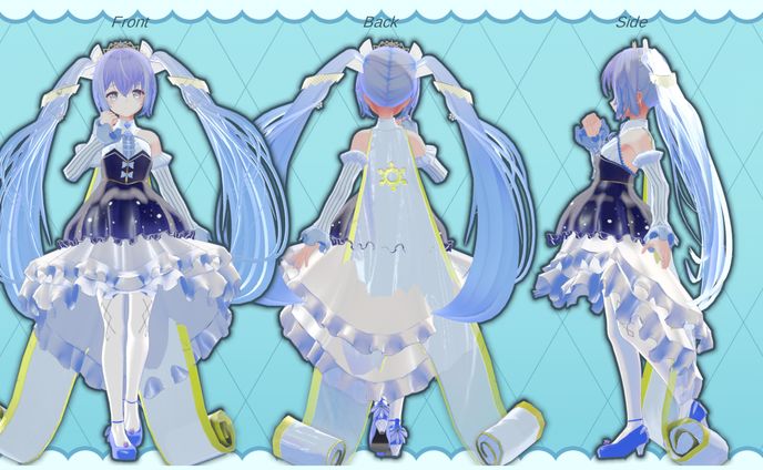SnowMiku2019改変衣装