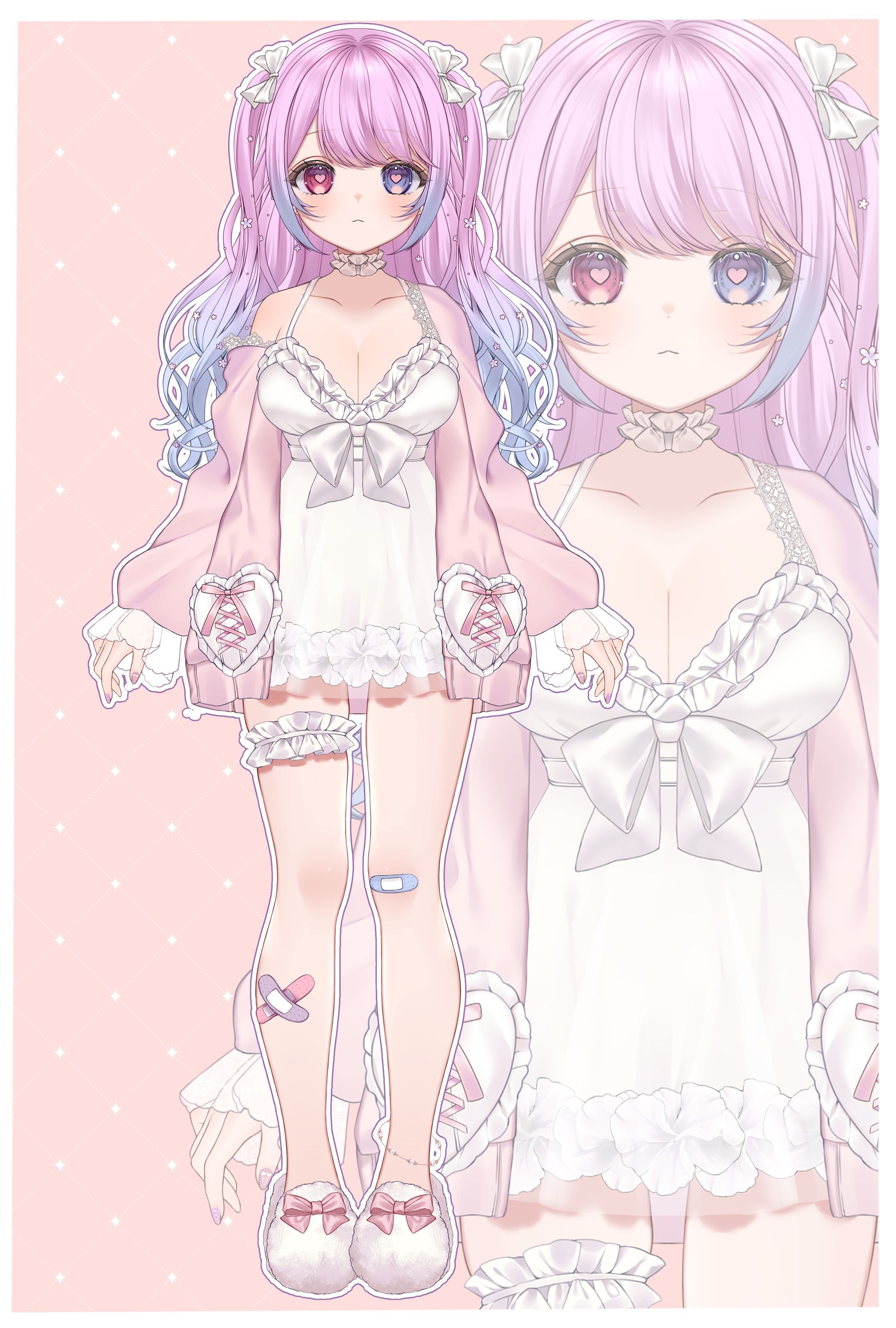 【姫白もえ様】live2dパーツ分けイラスト-1