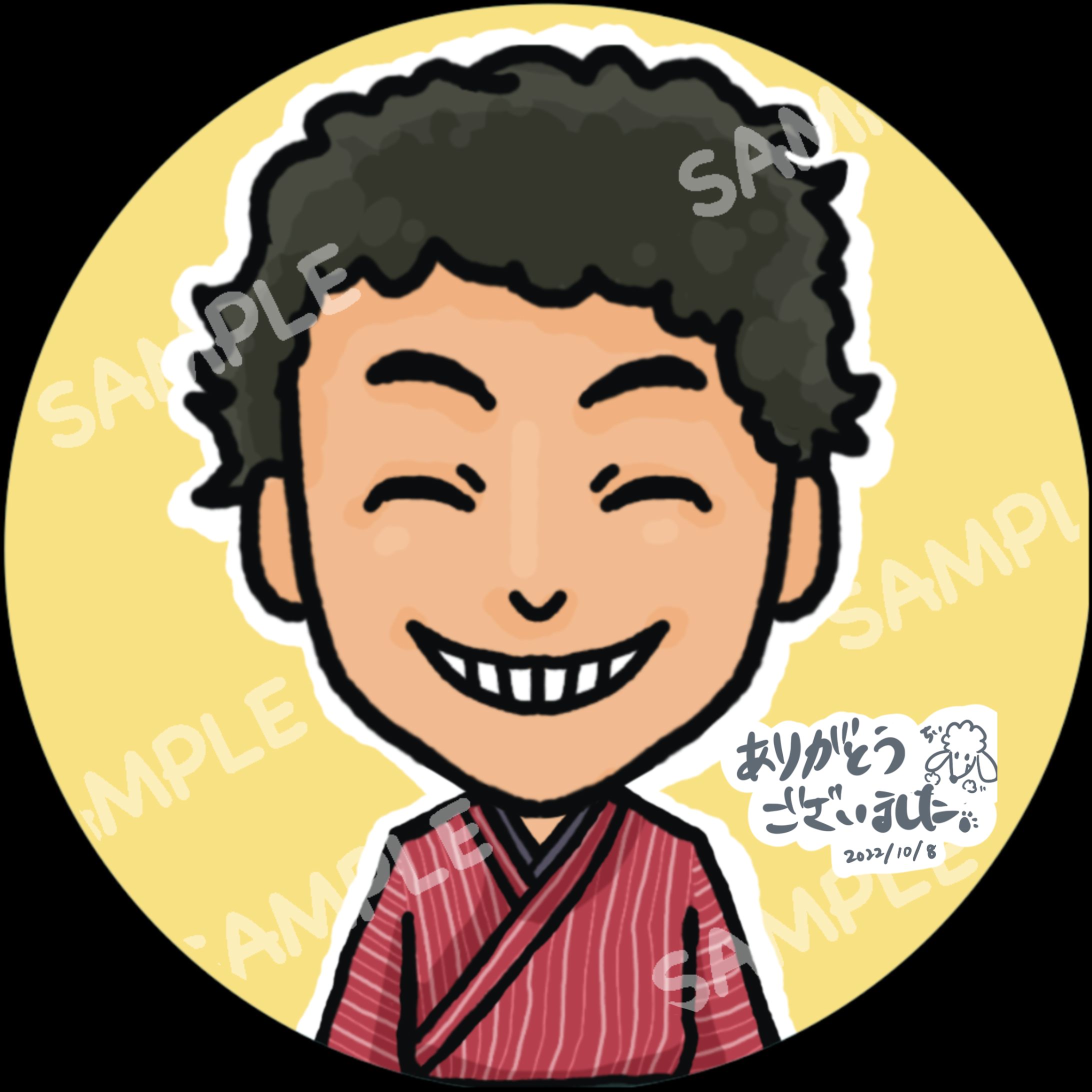 SNS用アイコン/ミニキャラ　ますまろさん-1