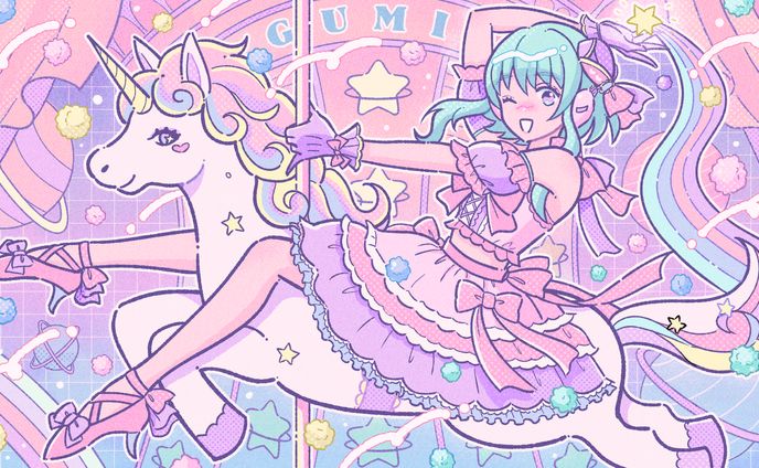 【お仕事】「Lucky☆Jump」MVイラスト制作