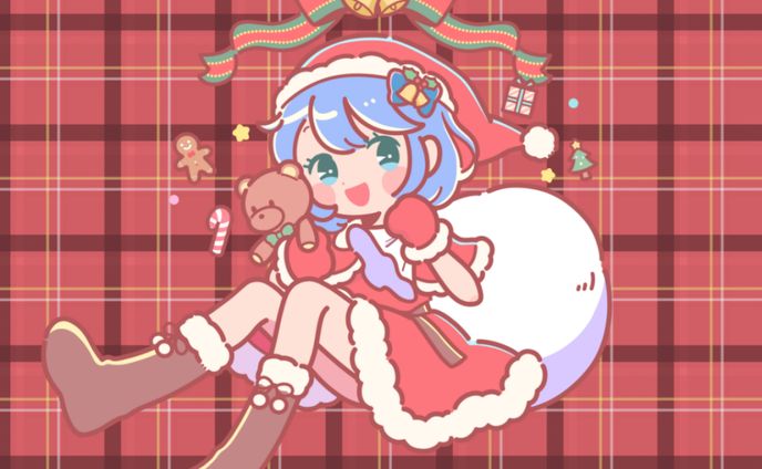 松下様　プリロールコラボ　クリスマスケーキイラスト
