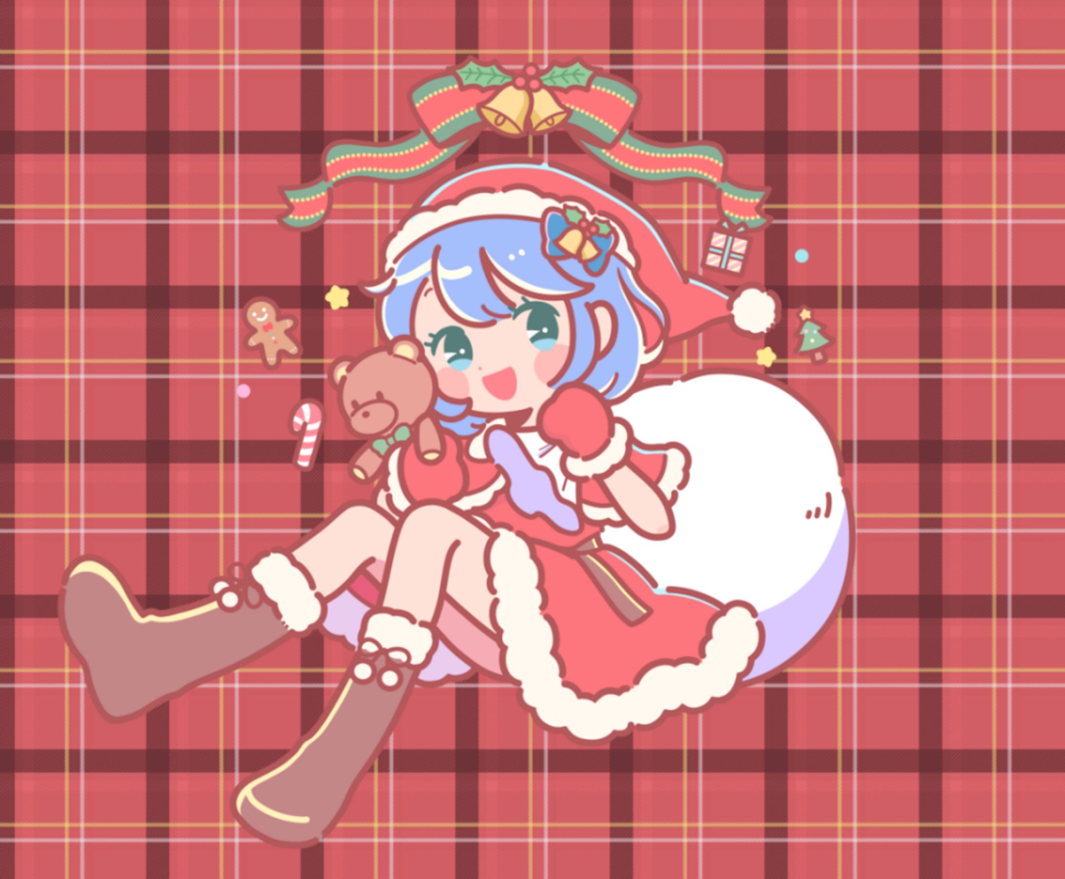 松下様　プリロールコラボ　クリスマスケーキイラスト-1