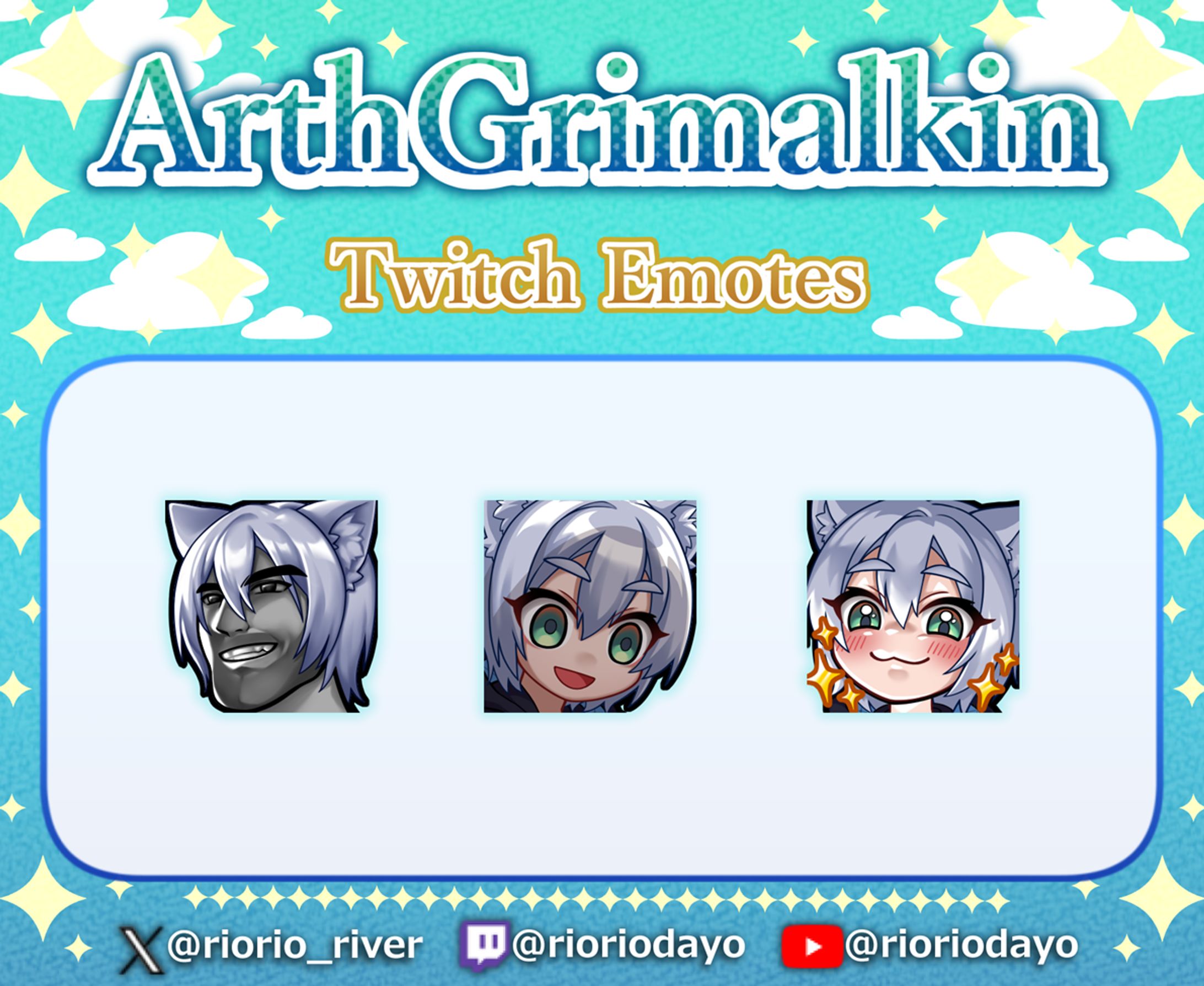 ArthGrimalkin様｜Twitchスタンプ/Twitch Emotes-1