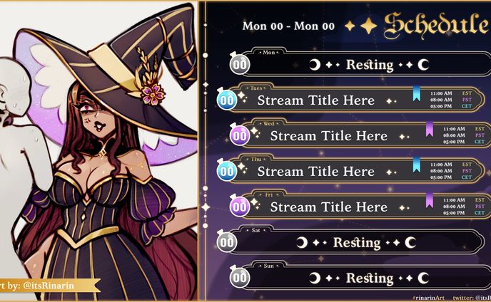 Rina 2.0 Schedule Template