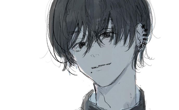 女を殴ってそうな男を描くのは難しいです。

4時に起きてしまったので、フリクリ観ながら落書きしました。
チェンソーマンは好きすぎて打ち切りならないように勝手に周りに布教しまくっていた（私が頑張らなくてもよかった、汗）ので、アニメがとても楽しみです。チェンソーマンはキャラがタイプ（特に女の子）の人が多すぎて誰が一番好きか選べないのですが、でも推しをつくると悲惨なことになりそうなので、それはそれでよかったと1人で考えています。とりあえずあさちゃんもとても可愛いです。

皆さん、よいお盆を🍉🎐

#吉田ヒロフミ
#チェンソーマン
#落書き
#イラスト
#イラスト好きな人と繋がりたい 
#シンプルイラスト
#アニメ好きな人と繋がりたい 
#illustration
#illust
#anime 
#chainsawman 
#学ラン
#黒髪男子
#ピアス男子

#插图 #插图画家 #藝術 
 #드로잉 #일러스트 #그림스타그램 #미술