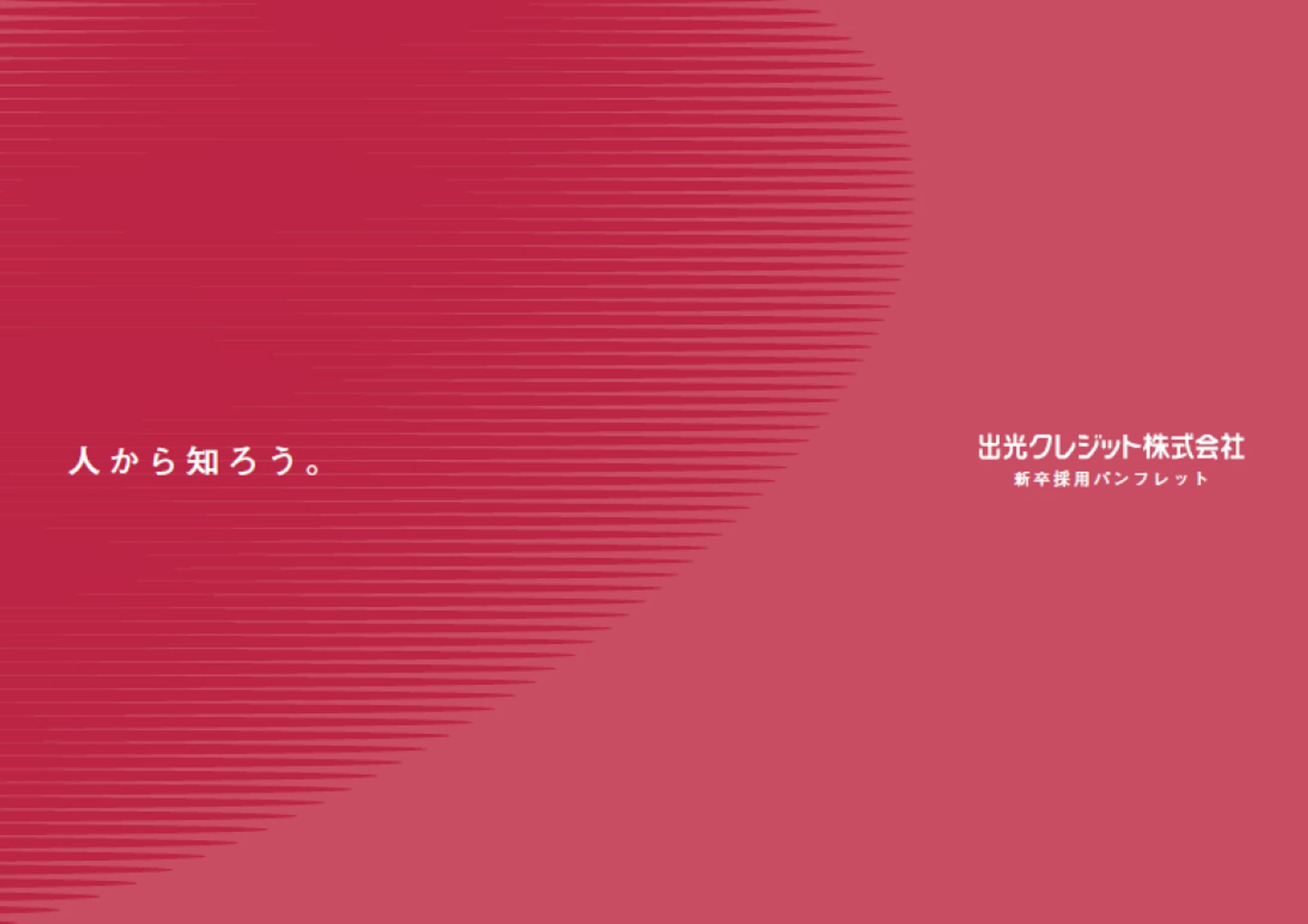 採用パンフレット（金融業）-1