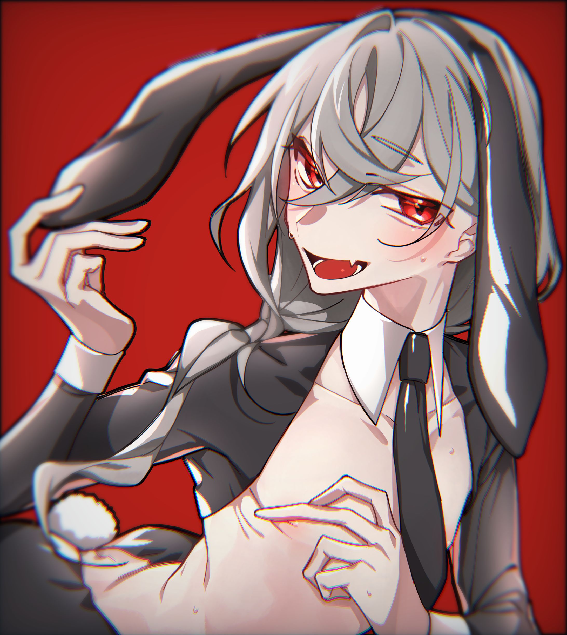一次創作　ﾊﾞﾆｰの日青年ｲﾗｽﾄ-1