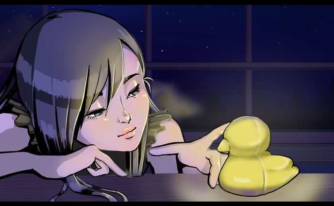 アヒルの照明