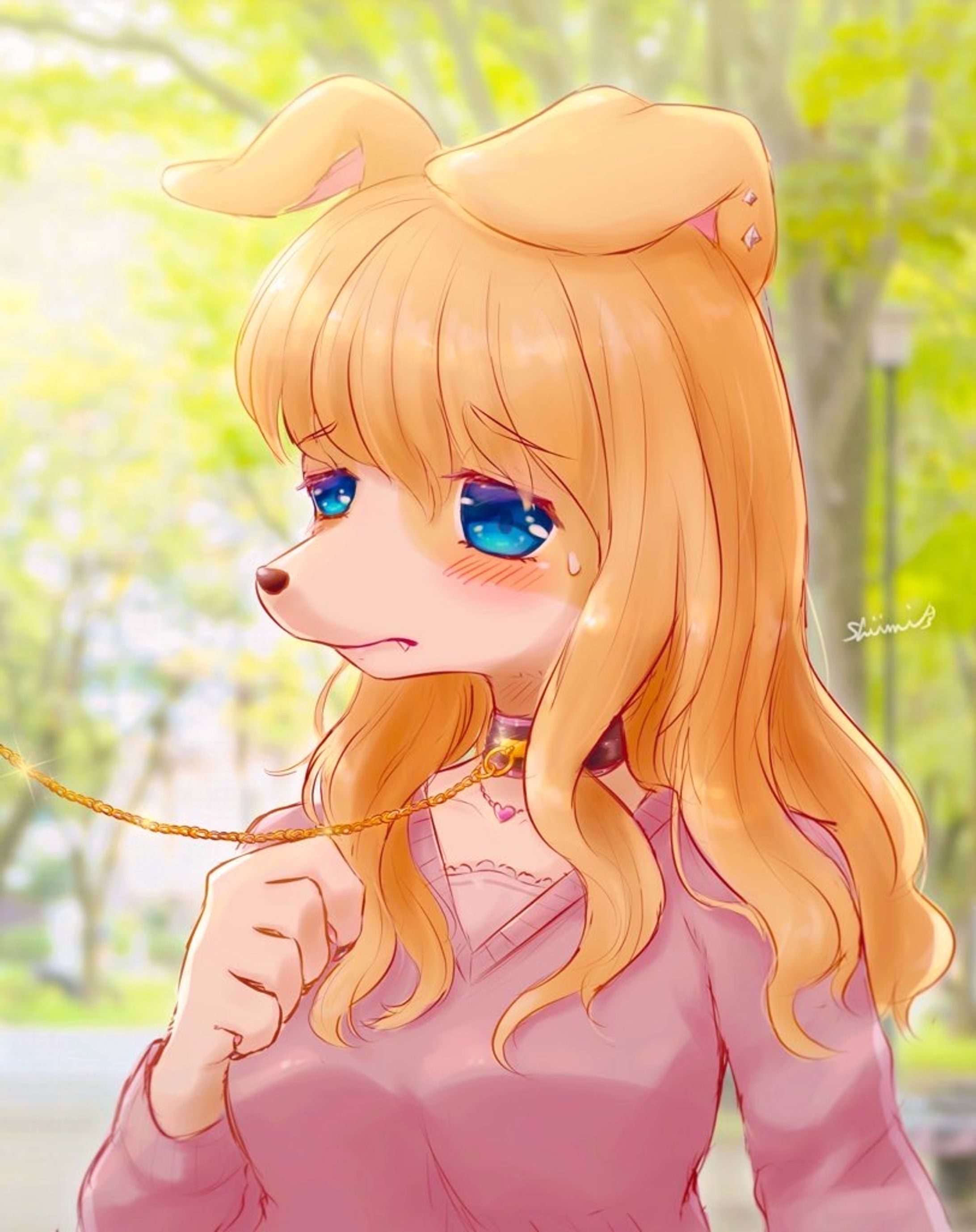 犬のお姉さんと散歩-1