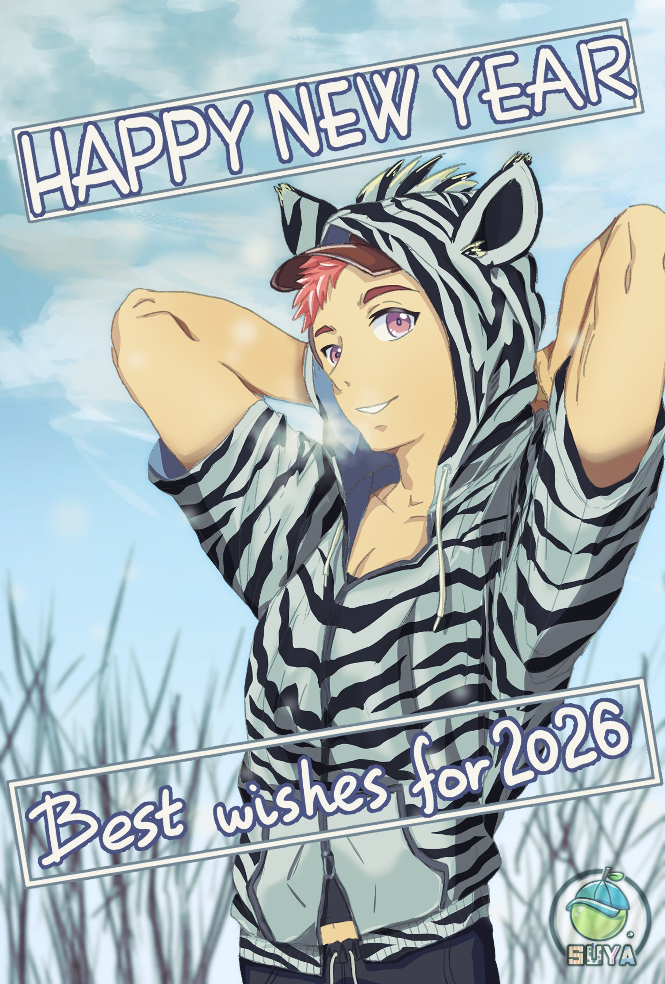 2026年賀イラスト①-1