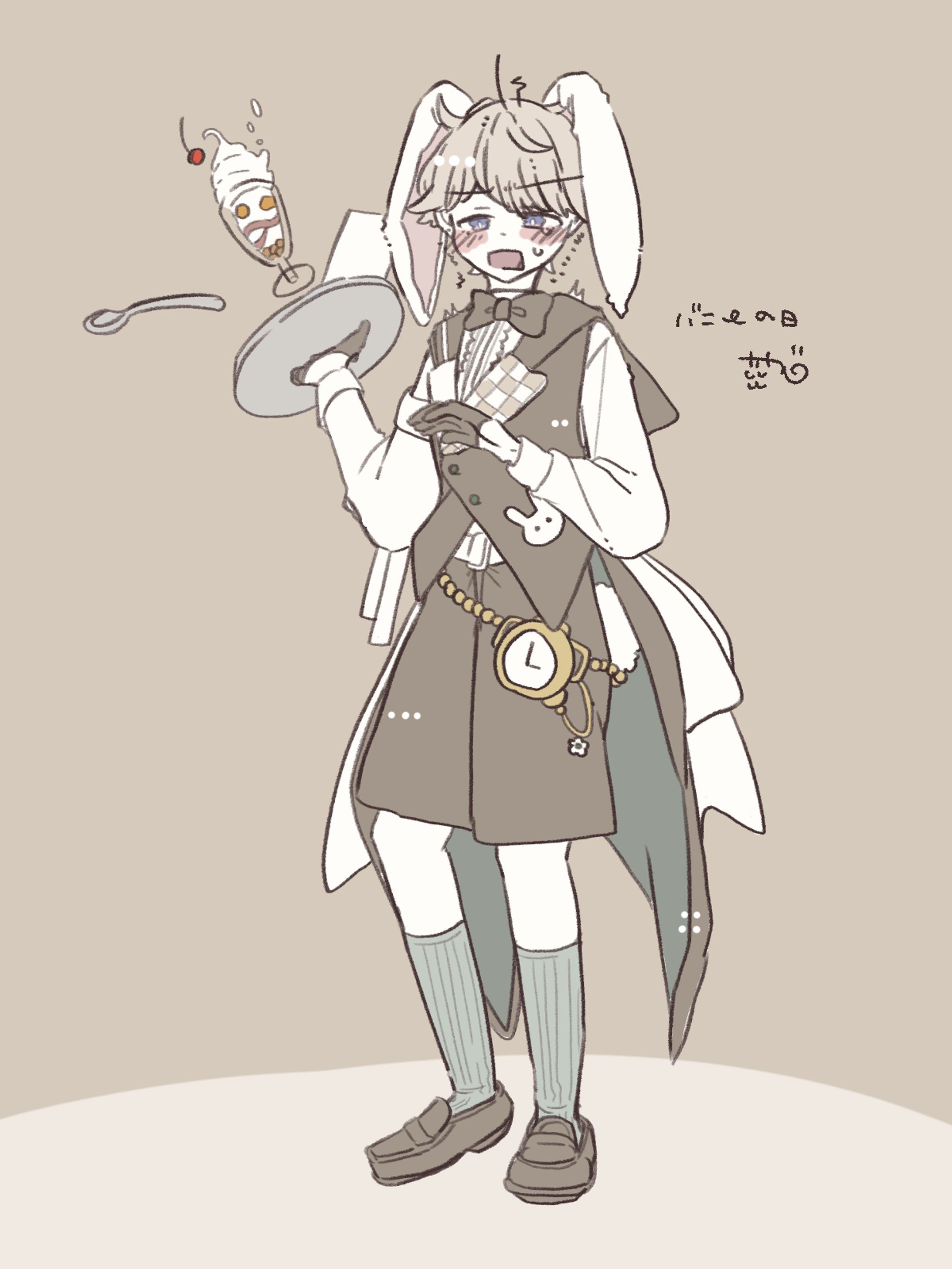 【創作】バニーの日のリスヲ-1