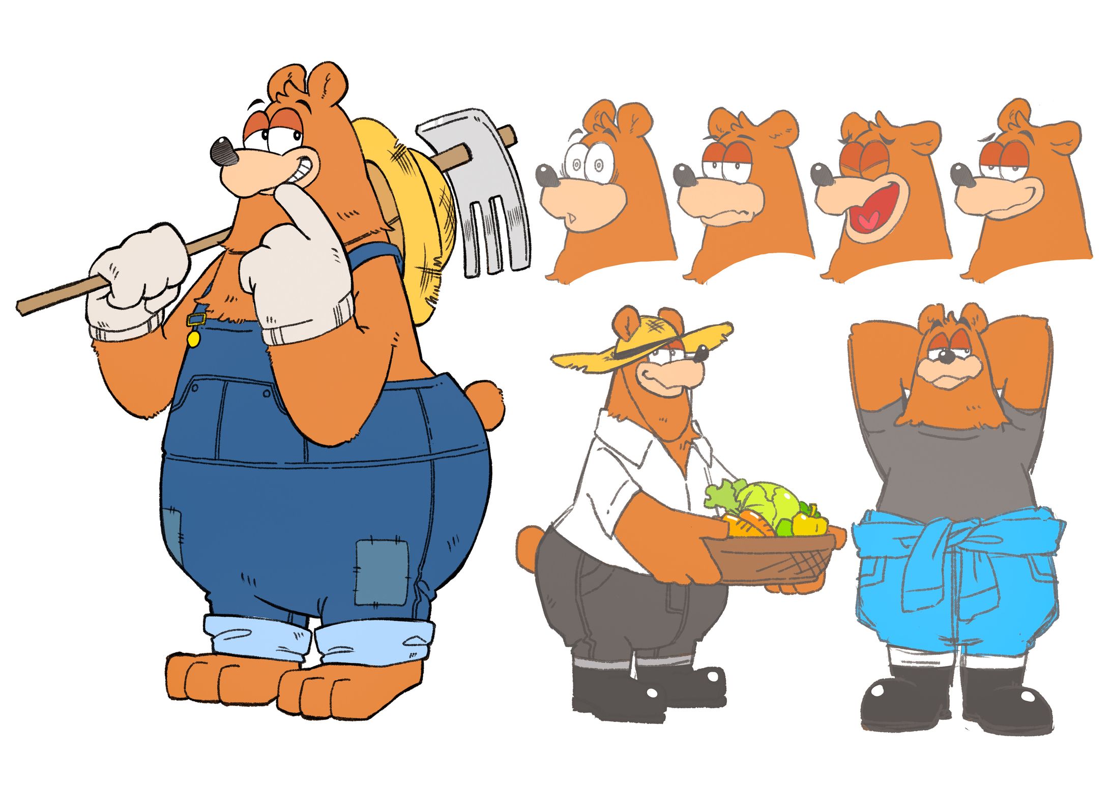 【サンプル】農業関係マスコットキャラクターデザイン-1