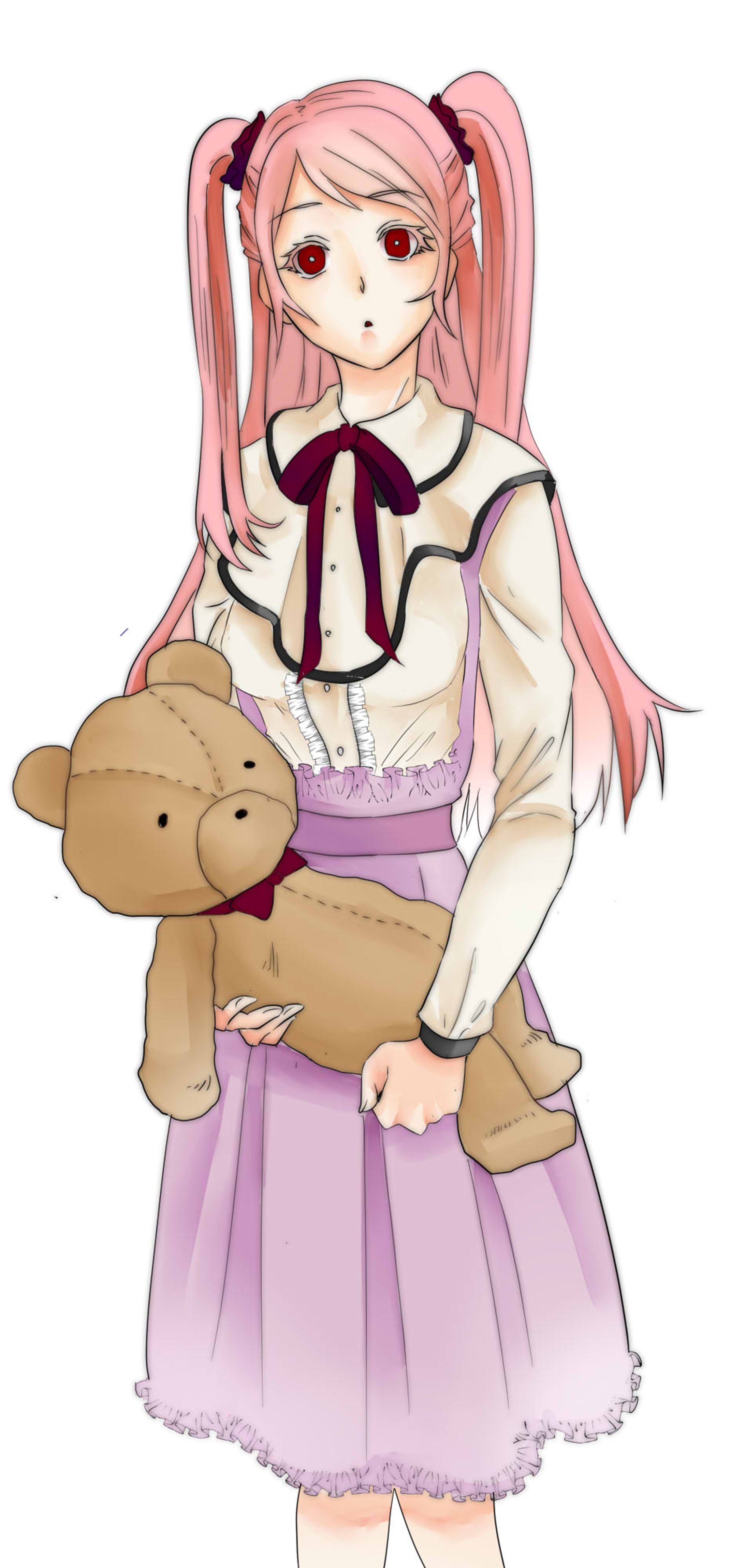 テディベアと女の子-1