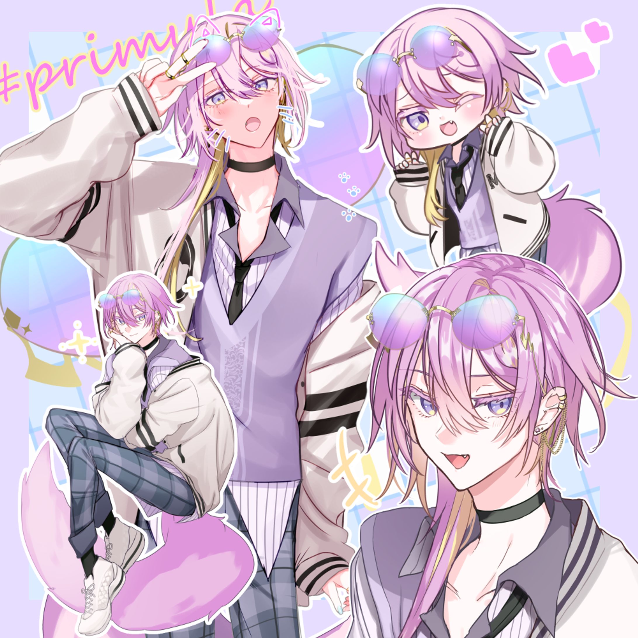 【作例8点】オリジナル男性キャライラスト一枚絵/立ち絵/キャラデザ-1