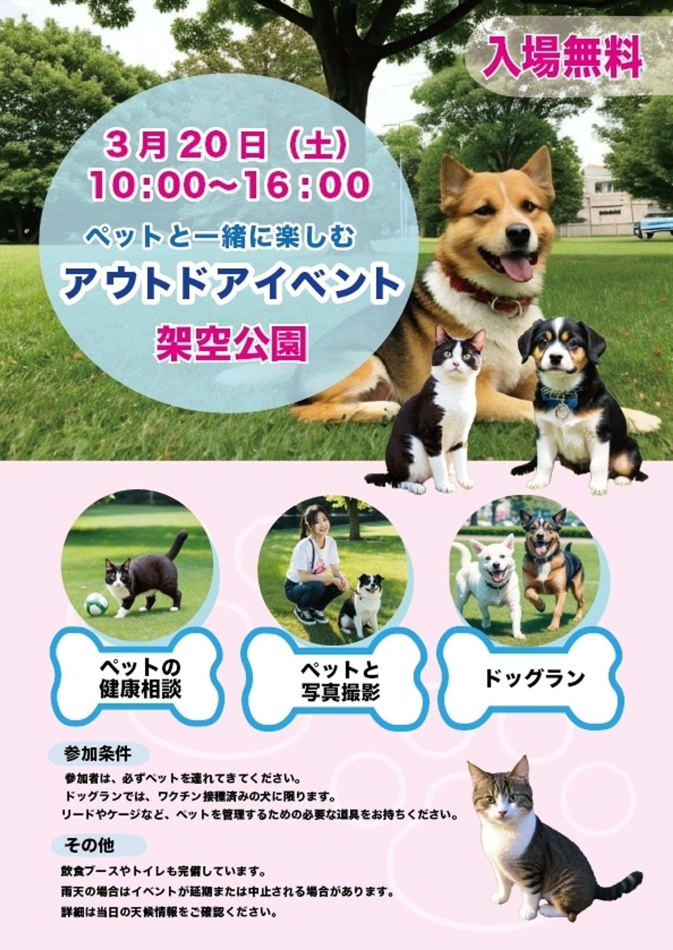 ペットイベントのチラシ-1