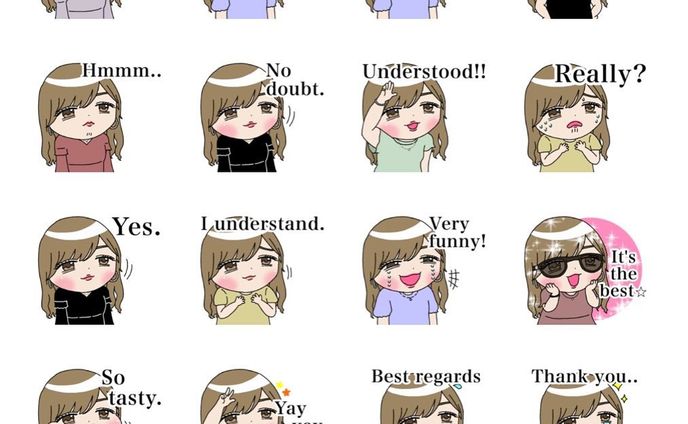「お上品ギャルの会話スタンプ　英語ver」
誰に求められた訳でもないのに英語バージョンリリースしました🤣

#lineスタンプ #lineスタンプクリエイターズ #lineスタンプ販売中 #lineスタンプ発売中 #lineスタンプクリエイター #lineスタンプクリエーターズ #lineスタンプ販売 #lineスタンプ販売開始 #ギャル #お上品 #上品 #お上品ギャル #英語