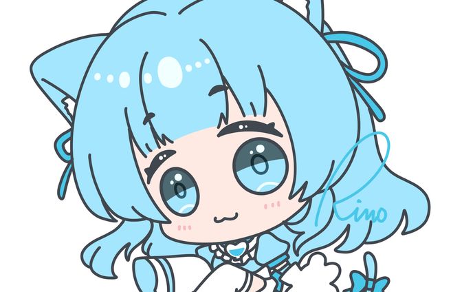 猫耳ちゃんSDイラスト