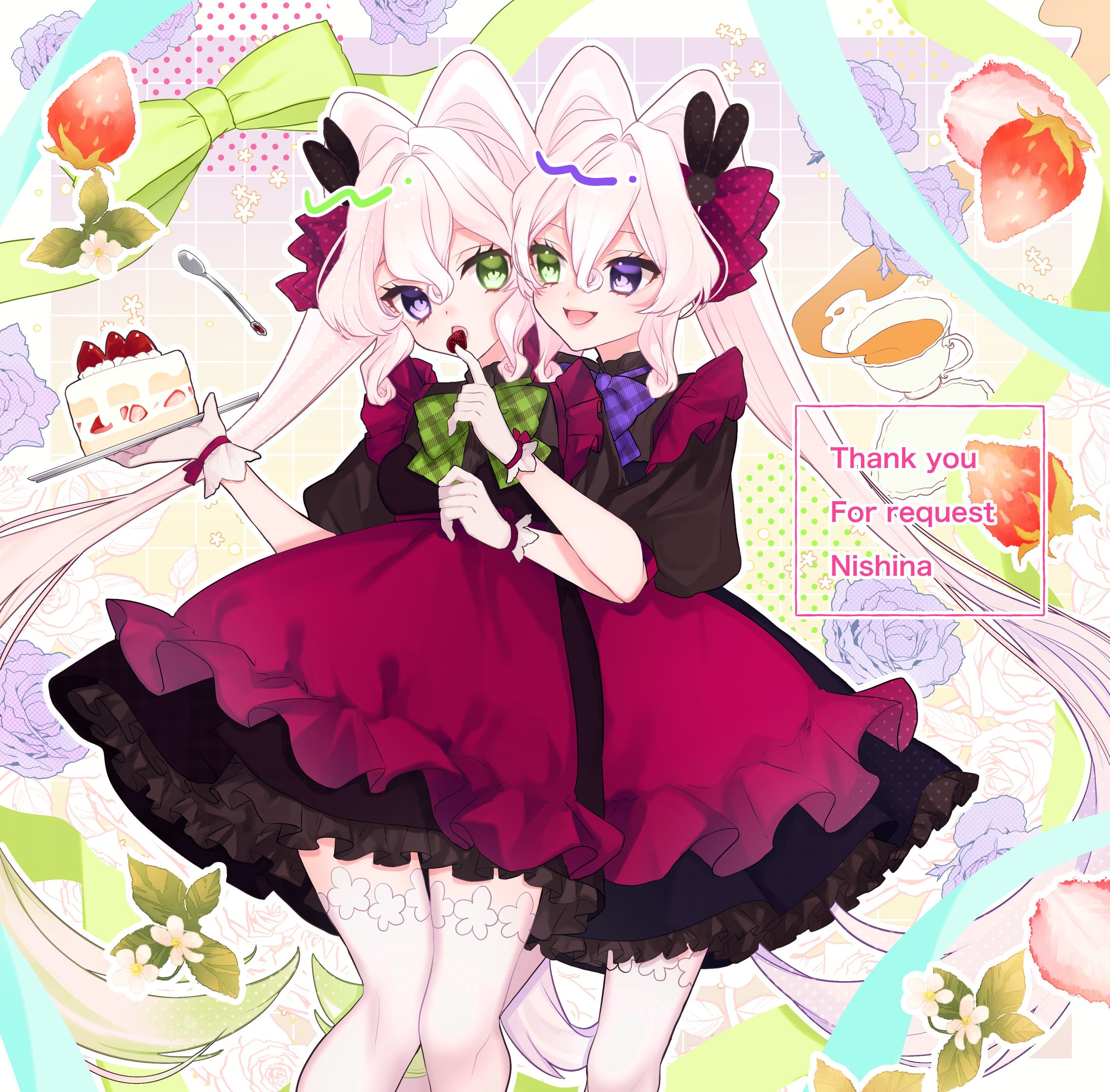 コミッション_うさ耳の双子-1