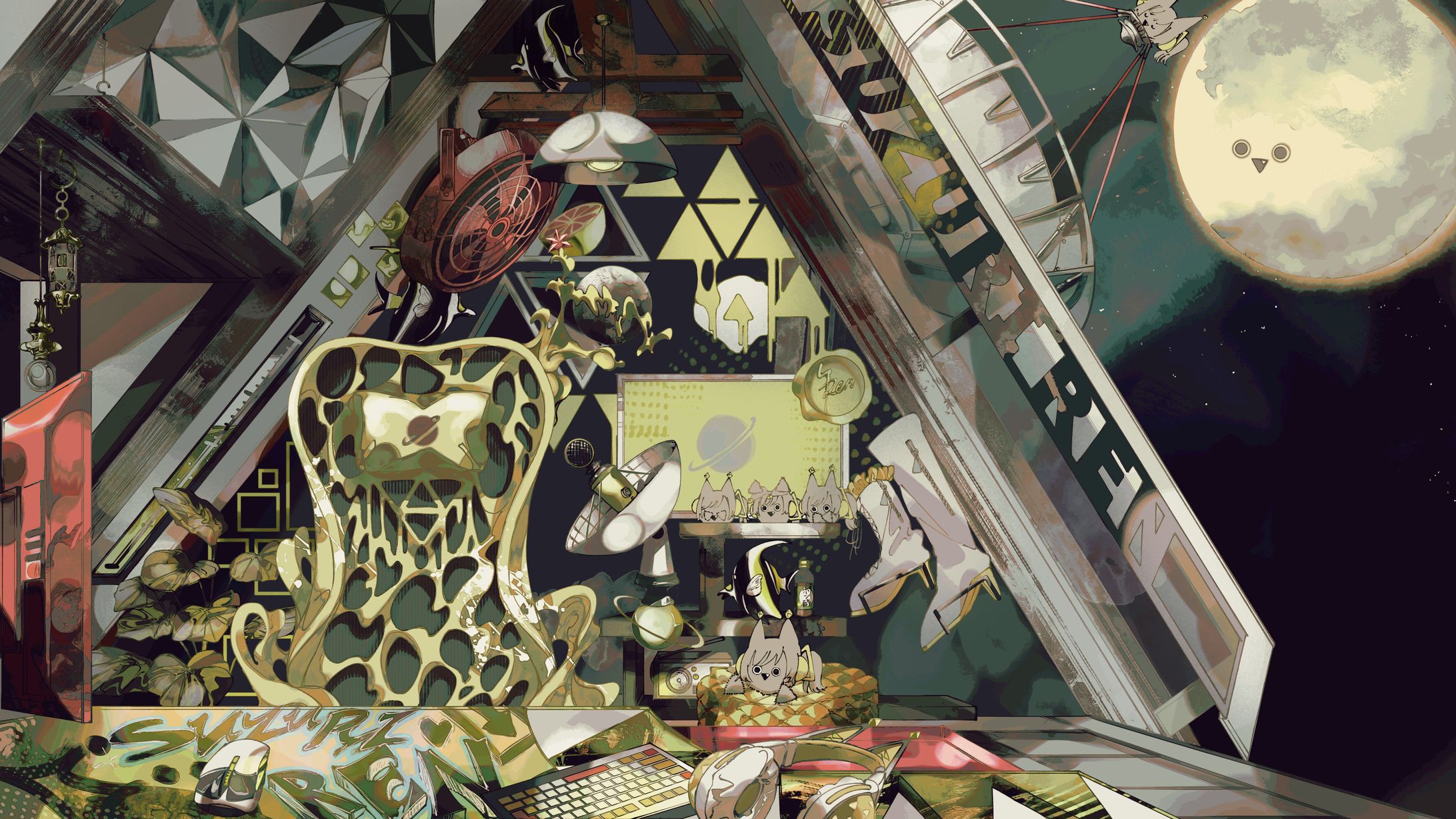 【WORKS】鈴莉れんさん配信背景-1
