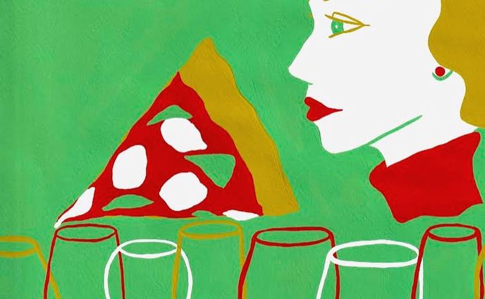 -
PIZZA ON THE PARK 🍕 

ここ一年何を描いたらよいのか
路頭に迷っていたのですが
コラージュのような構図で描けたら面白いかも！と
ちょっと新しい挑戦。

タイトルはロンドンにあったジャズクラブ。
「不思議な名前」って村上春樹さんが紹介していて
モチーフに拝借。
路頭での地図になるといいな。

#pizzaonthepark #pizzaslice #italianfoodstyle #wineglasses #redjumper #blondehairstyle #illustrationarts #worksonpaper #londonclub #a16 #guccigarden #ピザ #ワイングラス #ジャズバー #イラストレーター #ファッションイラストレーション #マルゲリータ #アートカフェ #赤ニット #赤リップ #イタリアンレストラン #ブルータス #パッケージデザイン #装丁 #食 #村上春樹