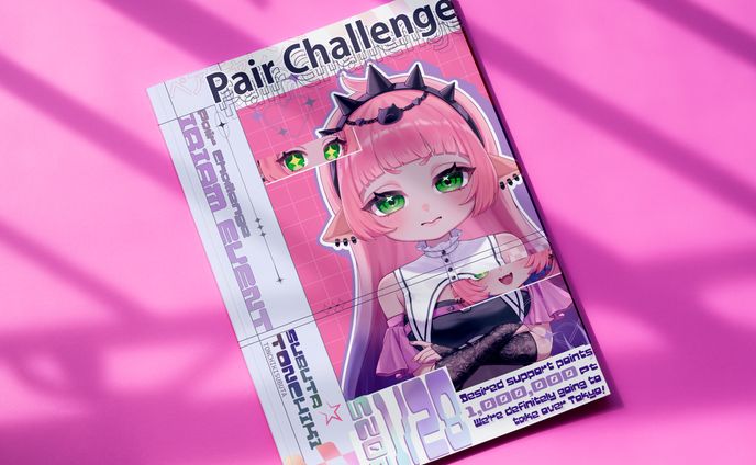 【豚痴気すぶた様】ペアチャレンジ表明フライヤー