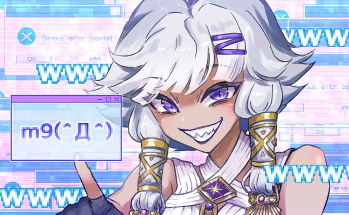 アナログ風塗りMIXイラストサンプル