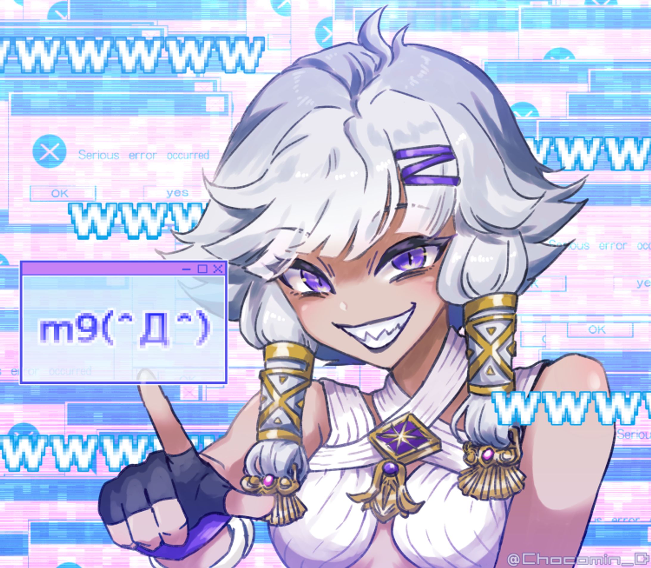 アナログ風塗りMIXイラストサンプル-1