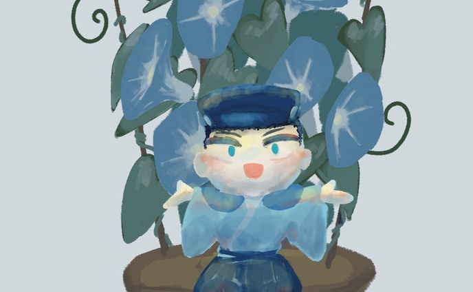ヴィネット風SDイラスト
