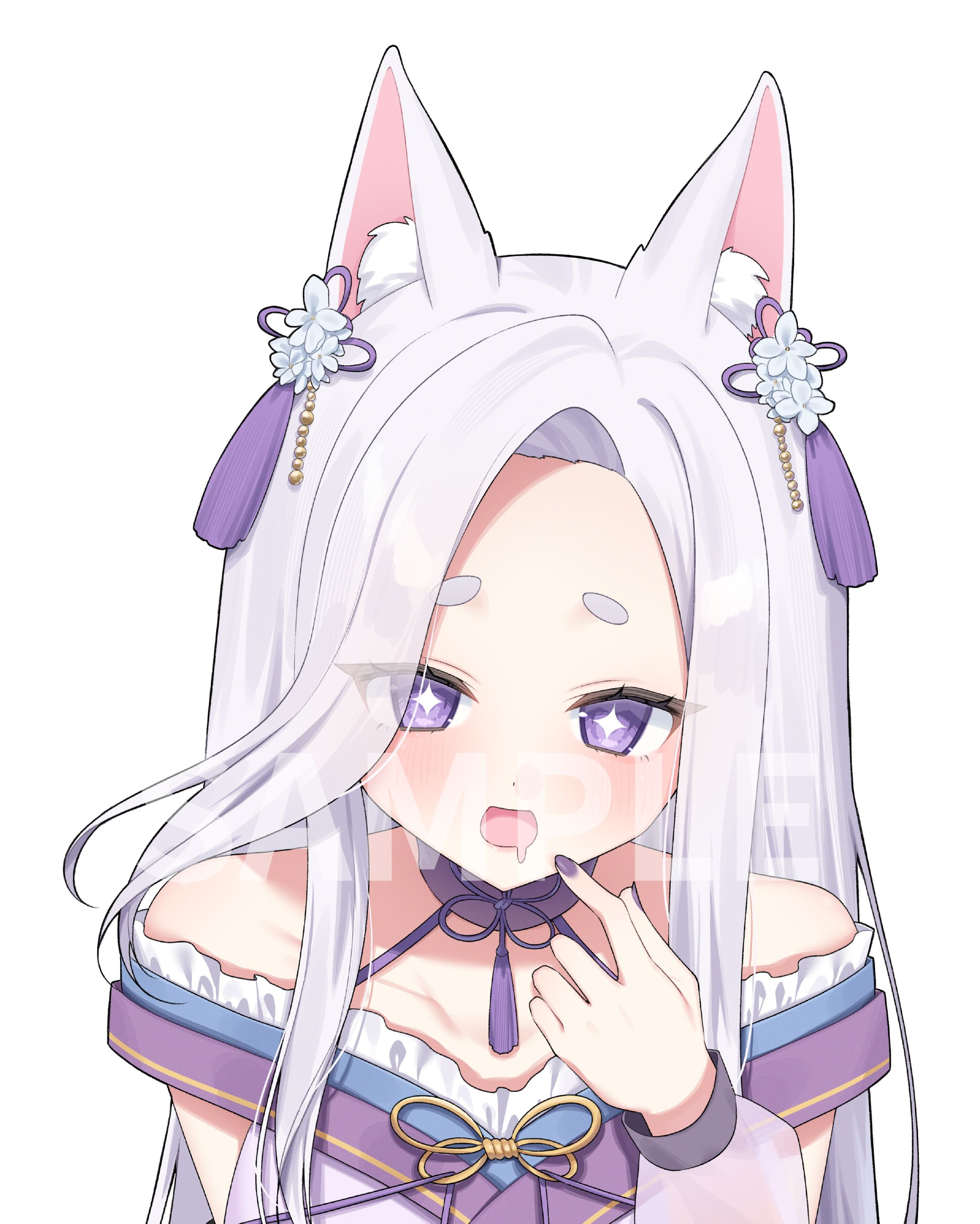 【ご依頼】猫茶おちゃび様 バストアップイラスト-1