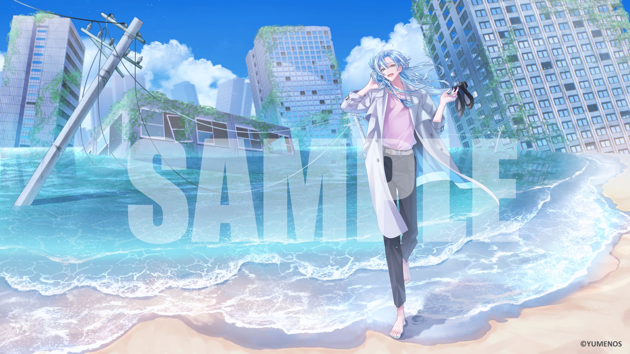 YUMENOS所属　白波瀬ソル様　「One Last Kiss」cover MVイラスト-1