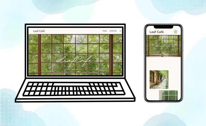 【自主制作】 “Leaf Café” のブランドサイト