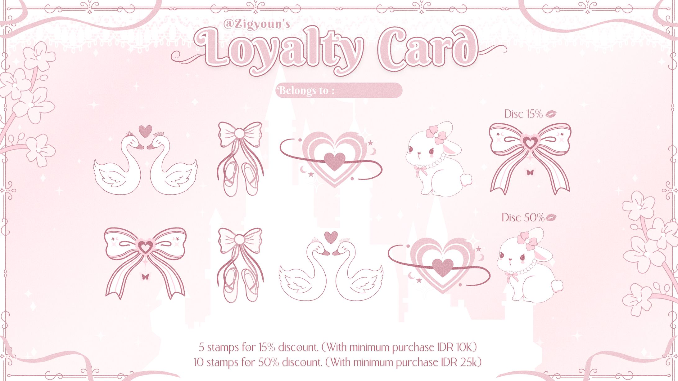 [Custom] Pinky_Pink! - Loyalty Card Digital-1
