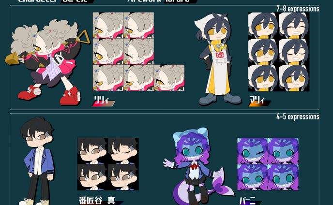 SDイラスト(表情差分)/むぎてん様まとめ