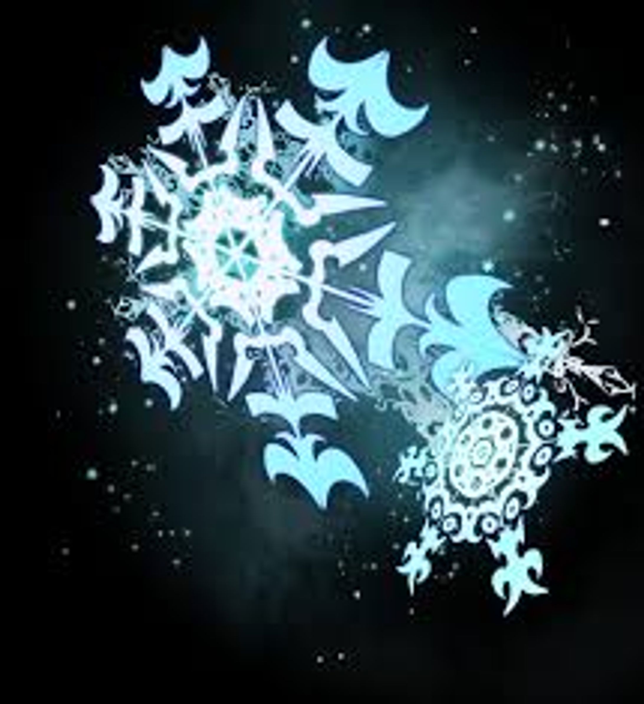 雪の結晶　イラスト-1