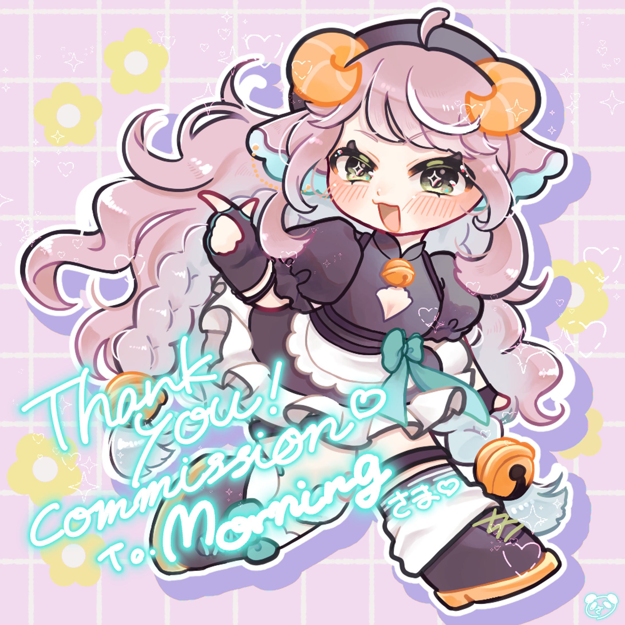 【skeb】Morningさんオリジナルキャラクターデフォルメイラスト-1