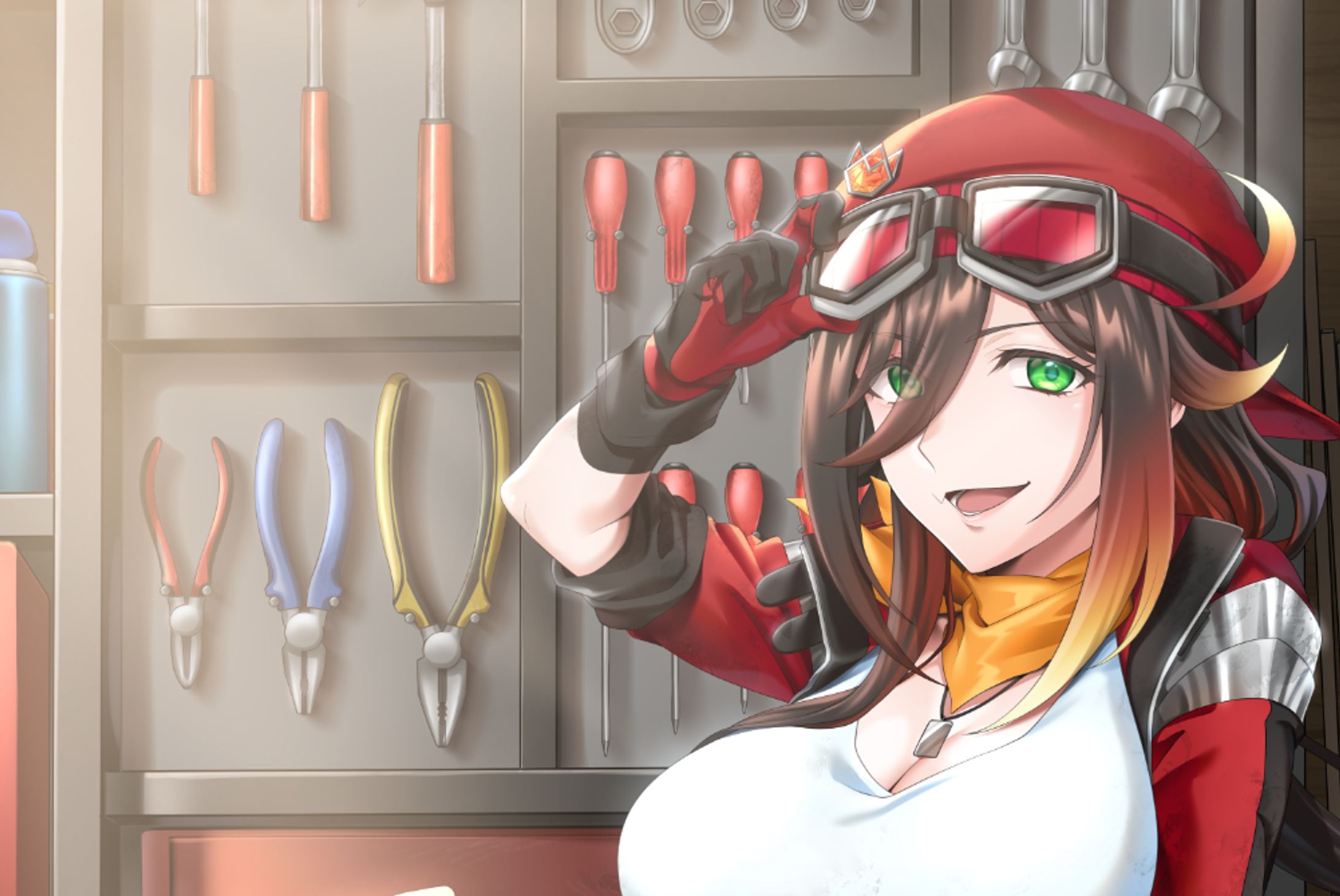 【Vtuber】炎ノ下カイリ メインビジュアル-1