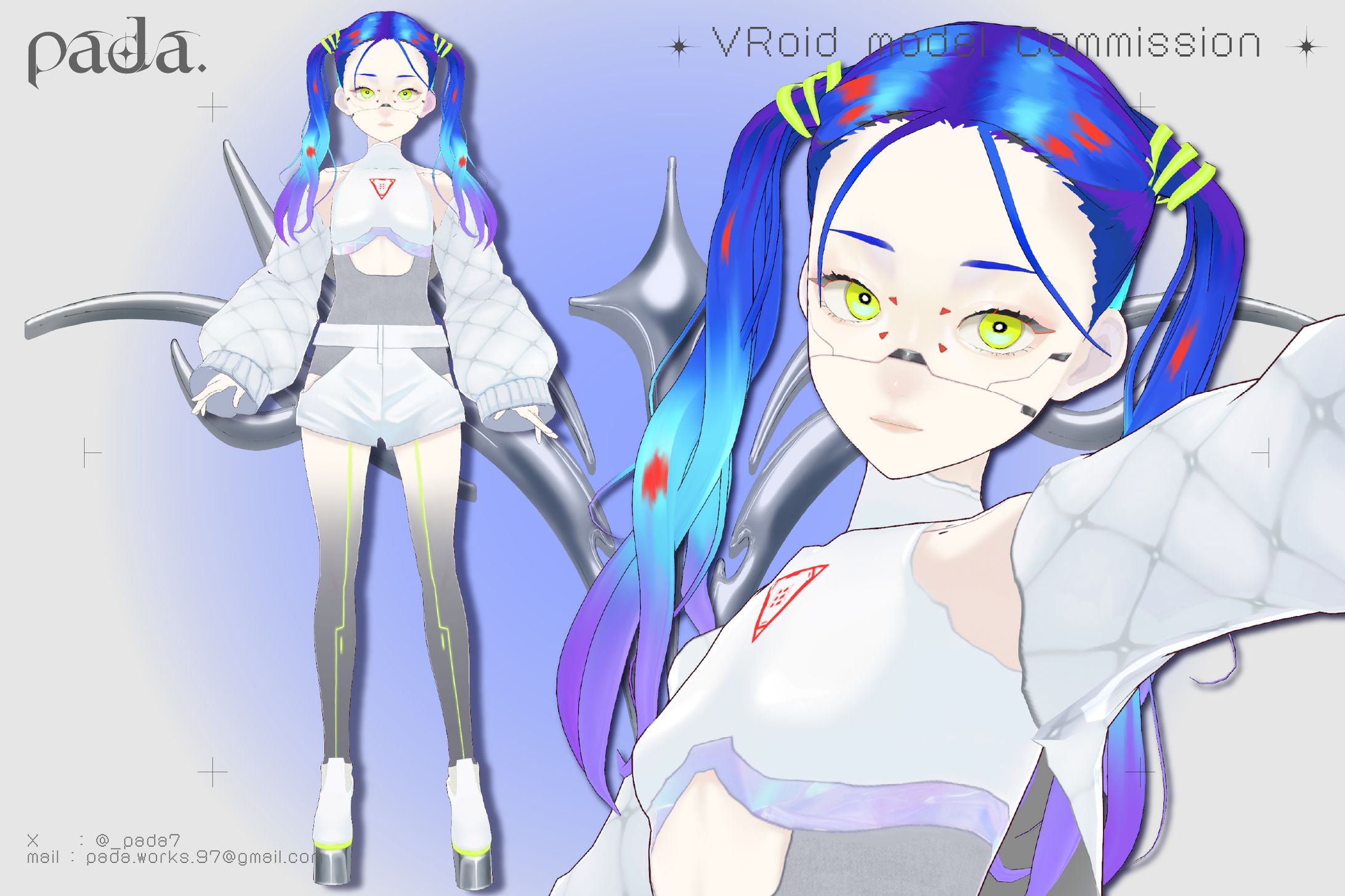 VRoid 3D model / オリジナルモデル「chi-ca」-1