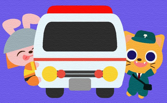 はたらくくるま　イラスト