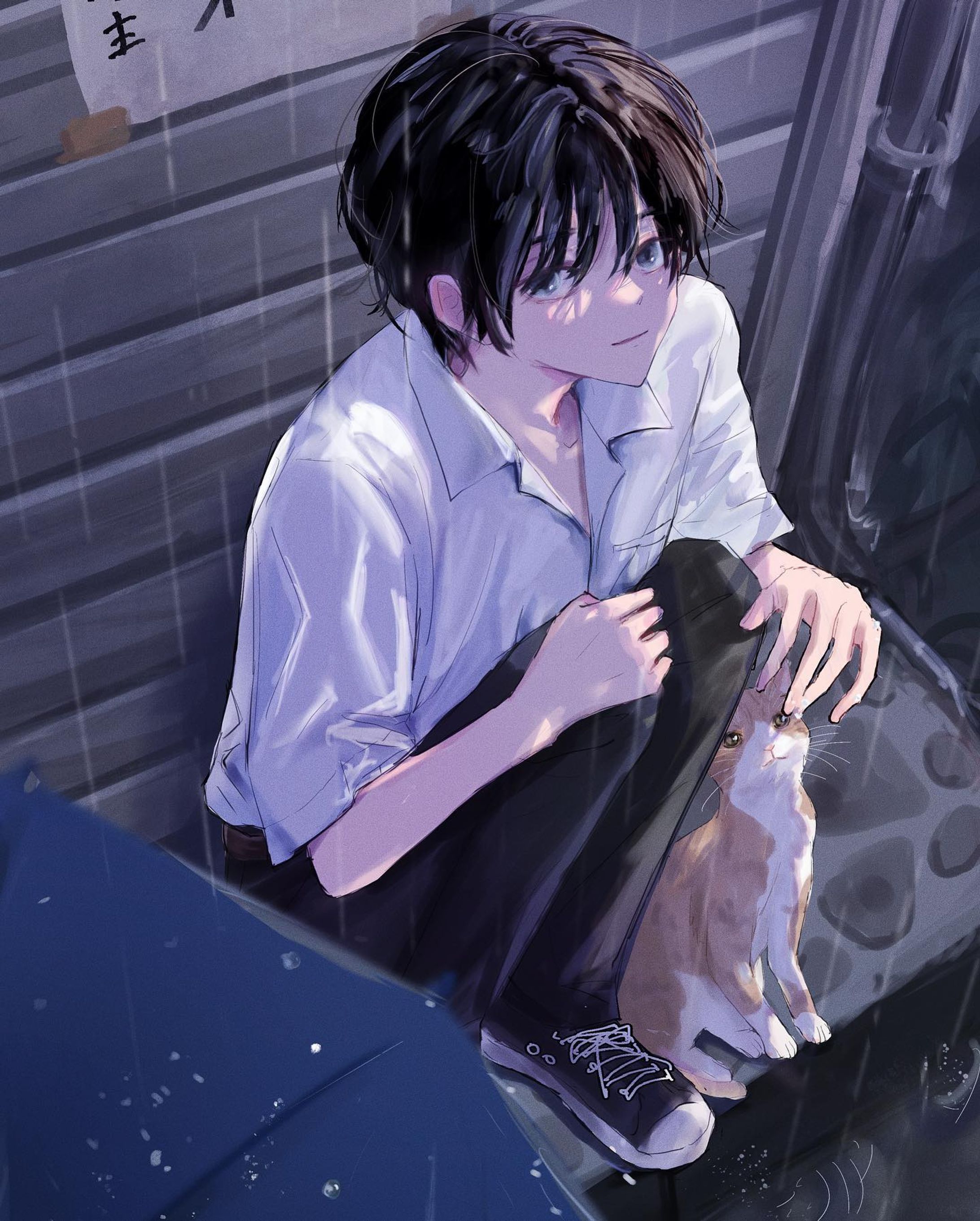 一緒に待ってた☔️🐈

#雨宿り

#猫イラスト
#茶トラ
#茶白
#野良猫
#猫好きさんと繋がりたい 
#男の子イラスト
#黒髪男子
#illustration
#illustrater
#kawaii #japan #illust #插图 #插图画家 #藝術 #イラスト #イラストレーター 
 #드로잉 #일러스트 #그림스타그램 #絵描きさんと繋がりたい

#軽美術部

 @keivi.jp-1
