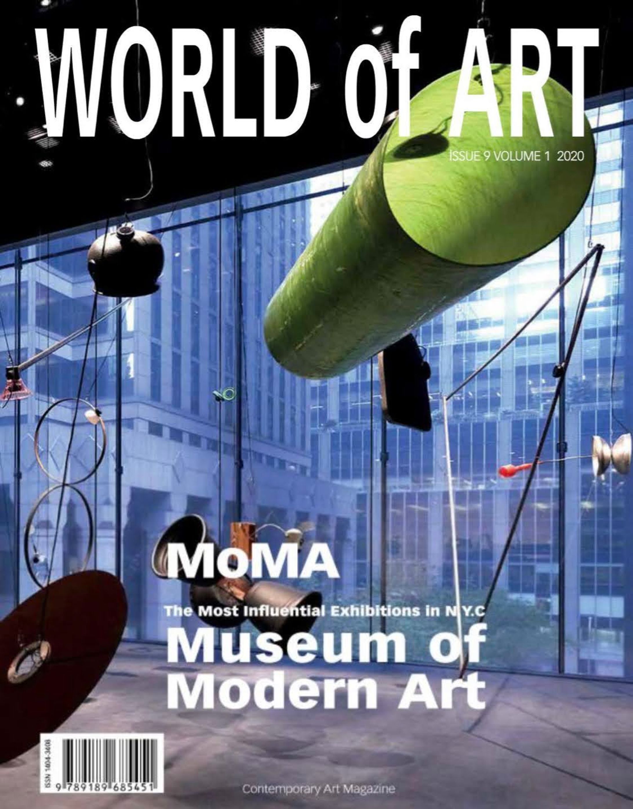 WORLD OF ART  CONTEMPORARY ART MAGAZINE ISSUE 9 VOLUME 1 2020-1